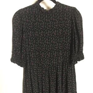 Zara sun dress with short puff sleeves